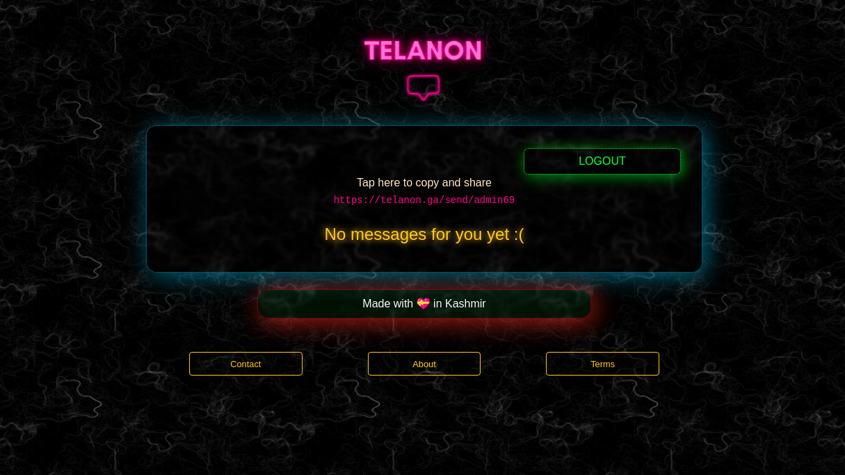 Secret messages site Telanon Arsalan sheikh cybars69